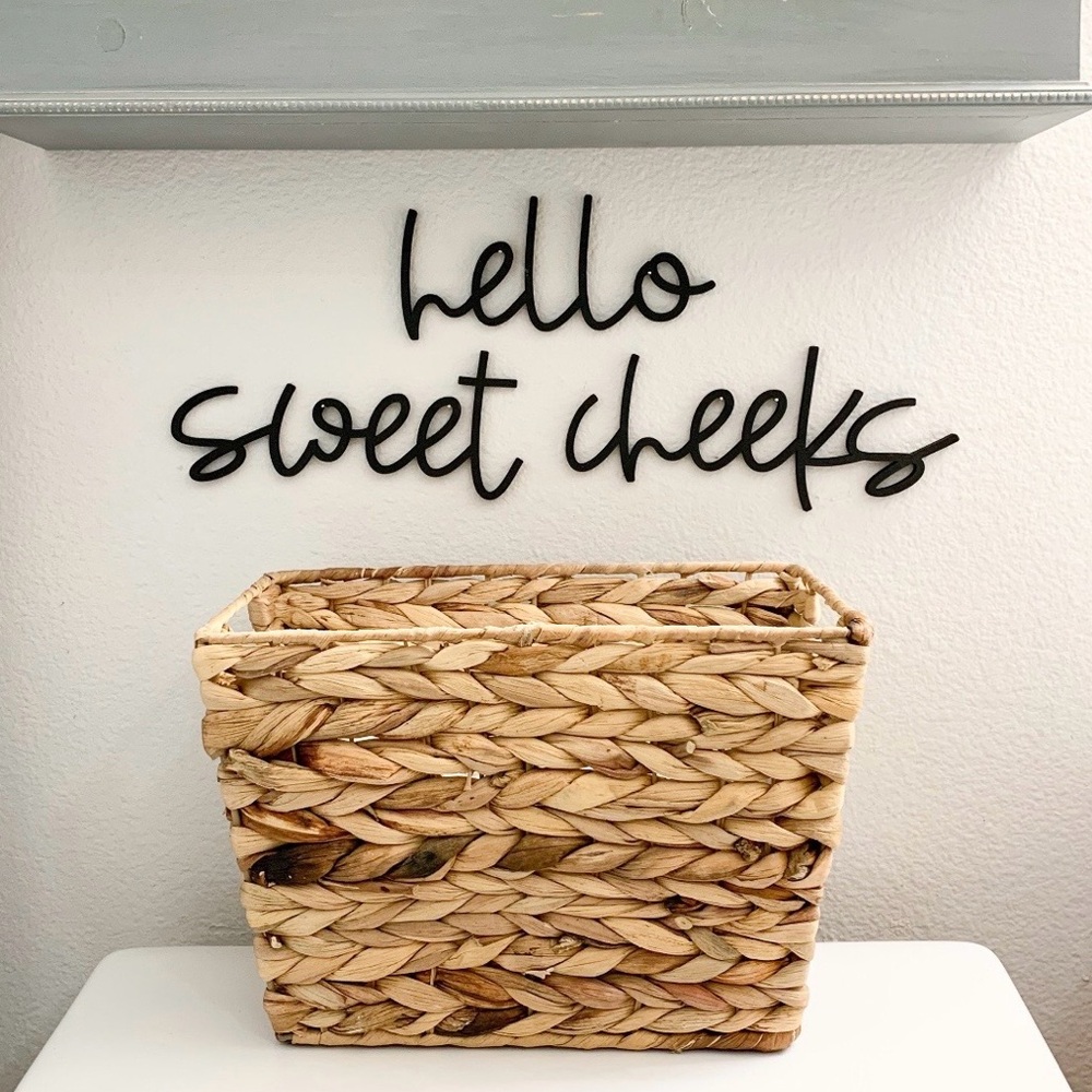 ✨ “Hello Sweet Cheeks” Bathroom Wall Art ✨